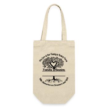Family Reunion Die Liebe Unserer Familie - Geschenkbeutel für Flaschen - Natur - Vorne