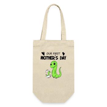 Cadeau de fête des mères - Notre première fête des mères - Sac à bouteille - nature - Devant