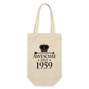 Born in 1959 - Fantastic since 1959 - Gift Bag for Bottles - nature - Front