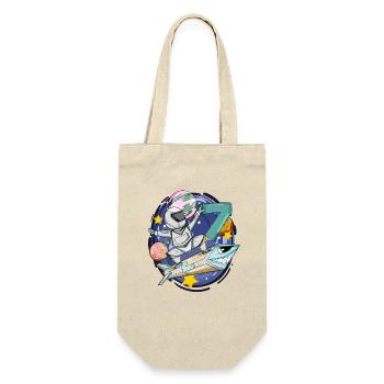 7 Birthday Astronaut Rockets Space - Gift Bag for Bottles - nature - Front