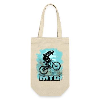MTB Bike - Geschenkbeutel für Flaschen - Natur - Vorne