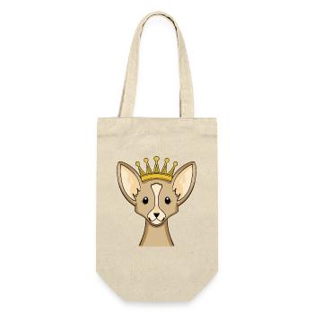Chien avec couronne - Chihuahua avec couronne - Sac à bouteille - nature - Devant