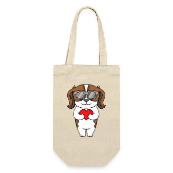 Nederlandse Kooikerhondje avec lunettes de soleil - Sac à bouteille - nature - Devant