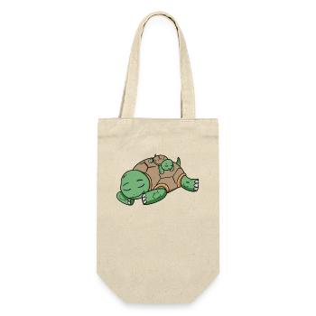 Turtle Papa with Baby Turtle - Gift Bag for Bottles - nature - Front