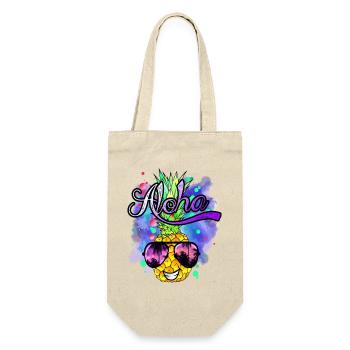 funny pineapple cool and colorful - Gift Bag for Bottles - nature - Front