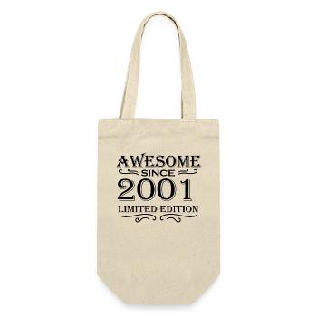 2001 - Born 2001 - Fantastic since 2001 - Gift Bag for Bottles - nature - Front