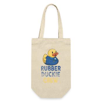 Rubber Duck Rubber Duckie Crew - Geschenkbeutel für Flaschen - Natur - Vorne