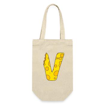 Lettre V - Sac à bouteille - nature - Devant