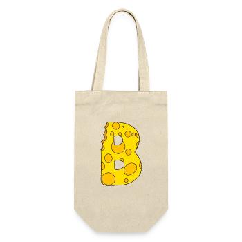 Letter B - Gift Bag for Bottles - nature - Front