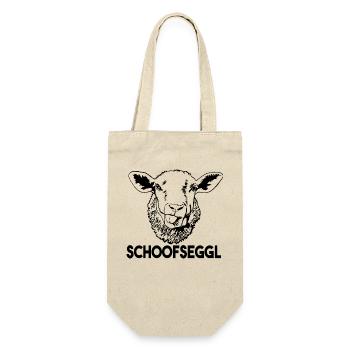 Schwäbisch Schwaben Schoofseggl Schwabenland - Geschenkbeutel für Flaschen - Natur - Vorne