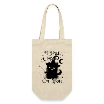 I Put A Spell On You Wuschelige Cat Wand - Gift Bag for Bottles - nature - Front