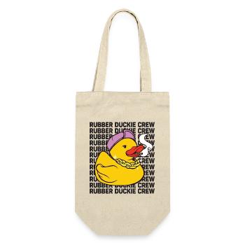 Rubber Duck Rubber Duckie Crew - Geschenkbeutel für Flaschen - Natur - Vorne