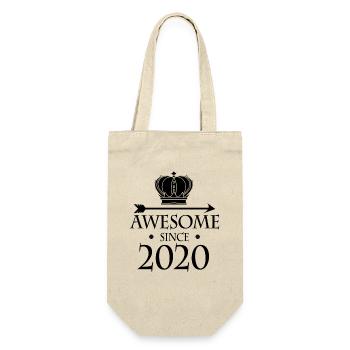 Vintage 2020 - Fantastic since 2020 - Gift Bag for Bottles - nature - Front