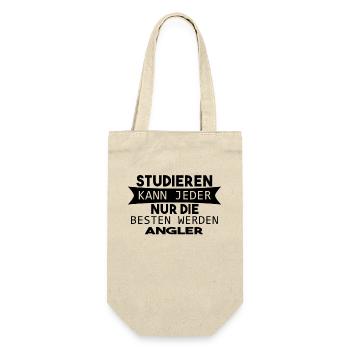 Angler Geschenk - Geschenkbeutel für Flaschen - Natur - Vorne