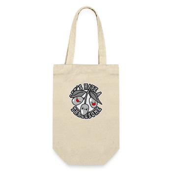 Let's make a threesome with olive fruits - Gift Bag for Bottles - nature - Front