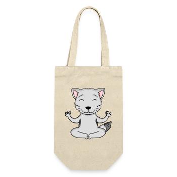 Yoga Cat Cat Owner Burmilla - Gift Bag for Bottles - nature - Front
