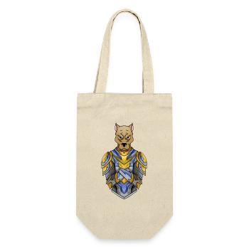 Knight Dog in Medieval Armor - Gift Bag for Bottles - nature - Front