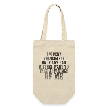 I'm Very Vulnerable RN - Gift Bag for Bottles - nature - Front