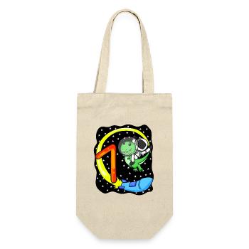 Jeune astronaute dinosaure de 7 ans - Sac à bouteille - nature - Devant