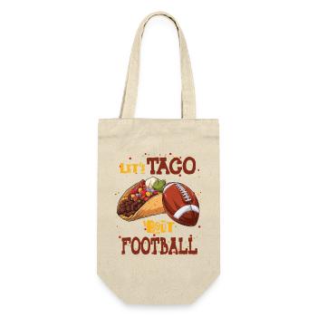 Taco Bout Football Match Day - Gift Bag for Bottles - nature - Front