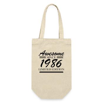 1986 - Born 1986 - Gift Bag for Bottles - nature - Front