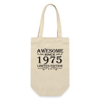1975 - Born 1975 - Gift Bag for Bottles - nature - Front