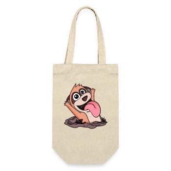 Cute meerkat hug - Gift Bag for Bottles - nature - Front