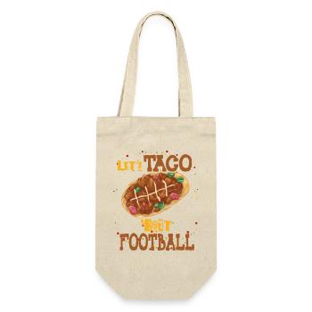 Taco Bout Football Match Day - Gift Bag for Bottles - nature - Front