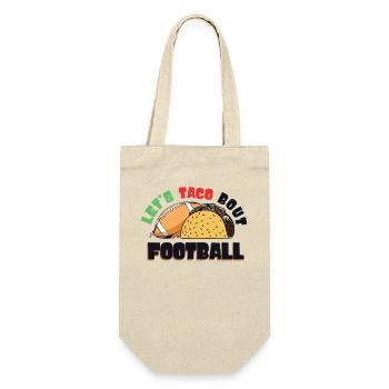 Taco Bout Football Match Day - Gift Bag for Bottles - nature - Front