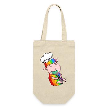 Cuisinier de mouton mignon - Sac à bouteille - nature - Devant