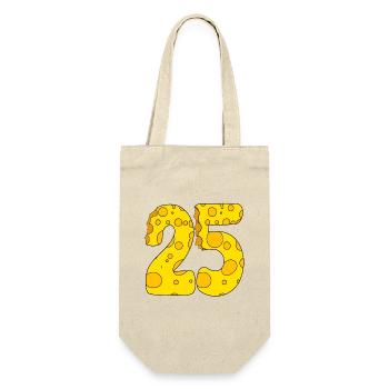 25 years old - 25th birthday gift - 1925 - Gift Bag for Bottles - nature - Front