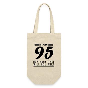 I am 95 – 95th birthday gift - Gift Bag for Bottles - nature - Front