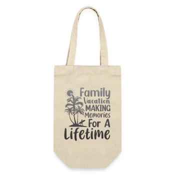 Family Vacation Making Memories Lifetime - Gift Bag for Bottles - nature - Front