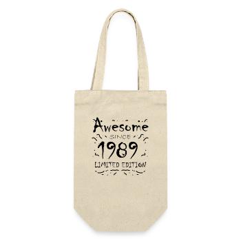 1989 - Born 1989 - Gift Bag for Bottles - nature - Front