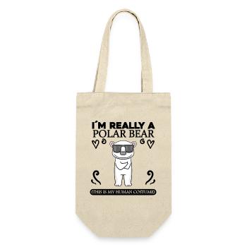 Polar Bear Polar Bear Saying Sayings - Gift Bag for Bottles - nature - Front
