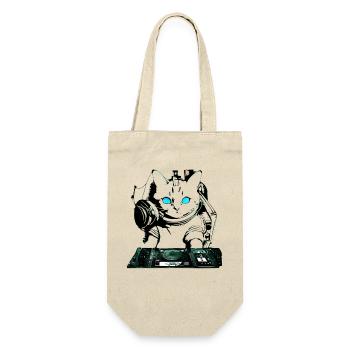 DJ cat with mixer - Gift Bag for Bottles - nature - Front