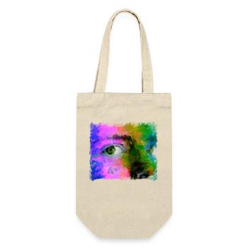 Art Oilpainting Colorful Eye - Gift Bag for Bottles - nature - Front