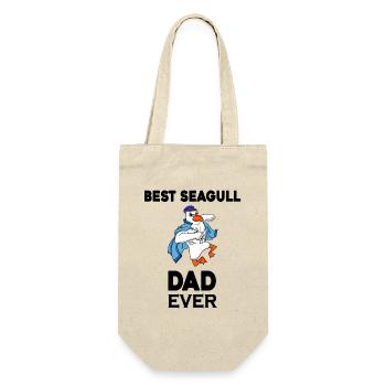 Daddy Daddy North Sea Best Seagull Dad - Gift Bag for Bottles - nature - Front