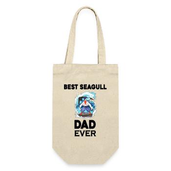 Daddy Daddy North Sea Best Seagull Dad - Gift Bag for Bottles - nature - Front