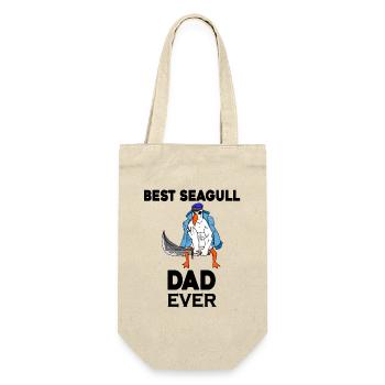 Daddy Daddy North Sea Best Seagull Dad - Gift Bag for Bottles - nature - Front