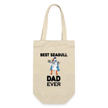 Daddy Daddy North Sea Best Seagull Dad - Gift Bag for Bottles - nature - Front