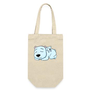 Polar bear with baby Polar bear - Gift Bag for Bottles - nature - Front