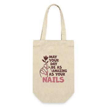 May Your Day Be As Amazing Nail Aunt - Gift Bag for Bottles - nature - Front