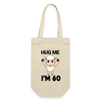 60 birthday - 60 years - hug - Gift Bag for Bottles - nature - Front