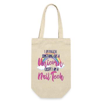 Je suis un peu une technicienne ongulaire magique - Sac à bouteille - nature - Devant