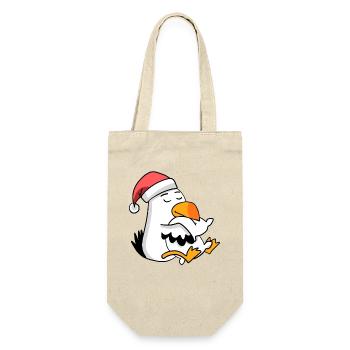 Seagull Christmas Sleep Sleep Sleep - Gift Bag for Bottles - nature - Front