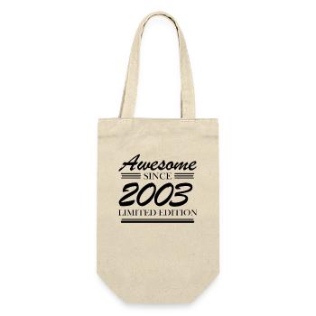 2003 - Geschenkbeutel für Flaschen - Natur - Vorne