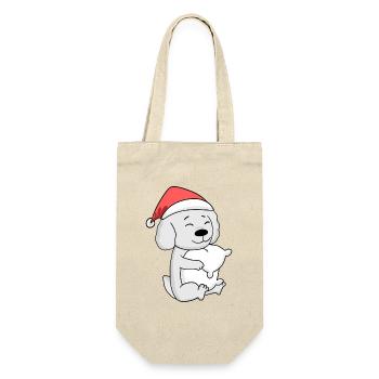 Maltese Chien Noël Sommeil Fatigué - Sac à bouteille - nature - Devant