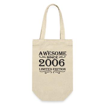 2006 - Jahrgang - Geschenkbeutel für Flaschen - Natur - Vorne