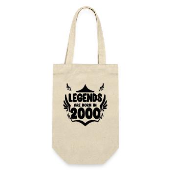 2000 - Geschenkbeutel für Flaschen - Natur - Vorne
